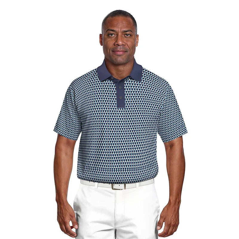 Polo de Golf Homme Manches Courtes Ben Hogan Performance à Grande Impression Géo