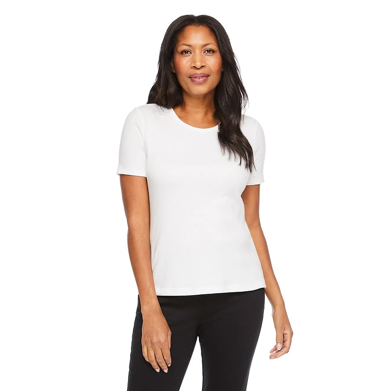 Iyla Women's Interlock Crew Neckline Tee