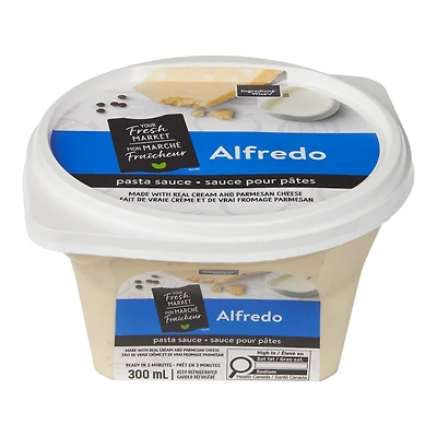 Sauce Alfredo pour pâtes Mon marché fraîcheur 300 mL