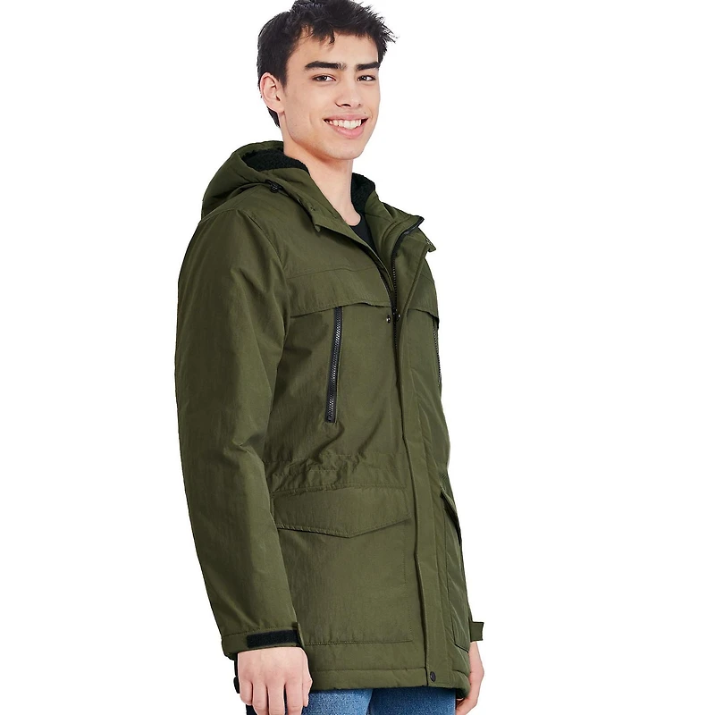 Parka à capuchon George pour hommes