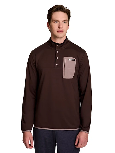 Men's Reebok Freedom Mock Neck Snap Pullover