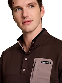 Men's Reebok Freedom Mock Neck Snap Pullover