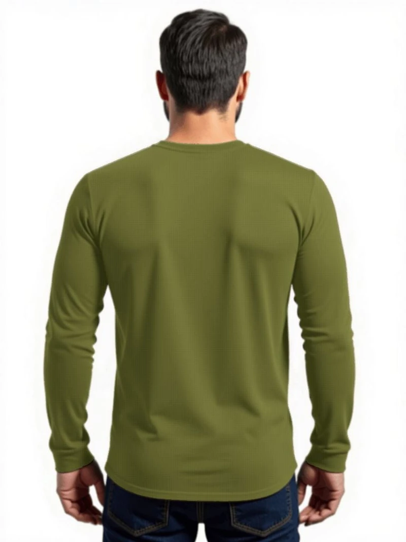 John Deere Warmth Shield™️ T-shirt Henley Thermique à manches longues et poches pour homme, tailles S XL Poche