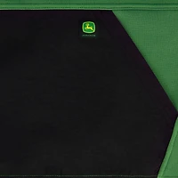 John Deere Men’s Reinforced Pull Over Fleece Hoodie with Nylon Trim, S-XL,