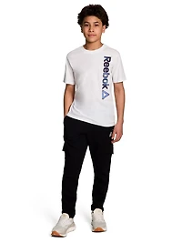 Reebok t-shirt graphique linéaire angulaire pour garçon Tailles 4/5