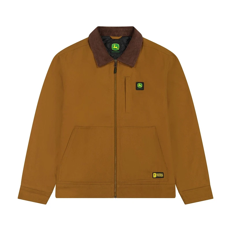 John Deere Men’s Quilted Lined Duck Tractor Jacket, S-XL, Jacket