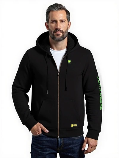 John Deere Zip Up Hoodie, Men's Hoodie