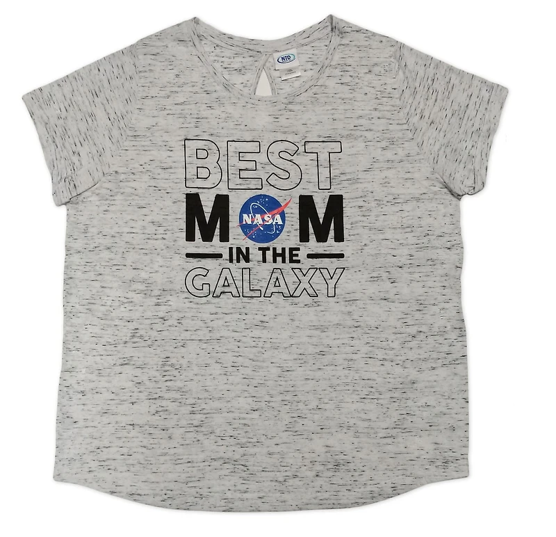 NASA t-shirt à manches roulées femme taille plus