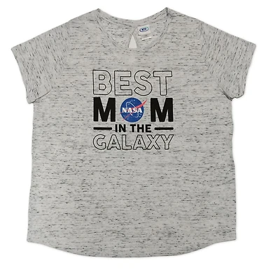 NASA t-shirt à manches roulées femme taille plus
