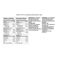 Fromage pizza mozzarella Great Value 700g