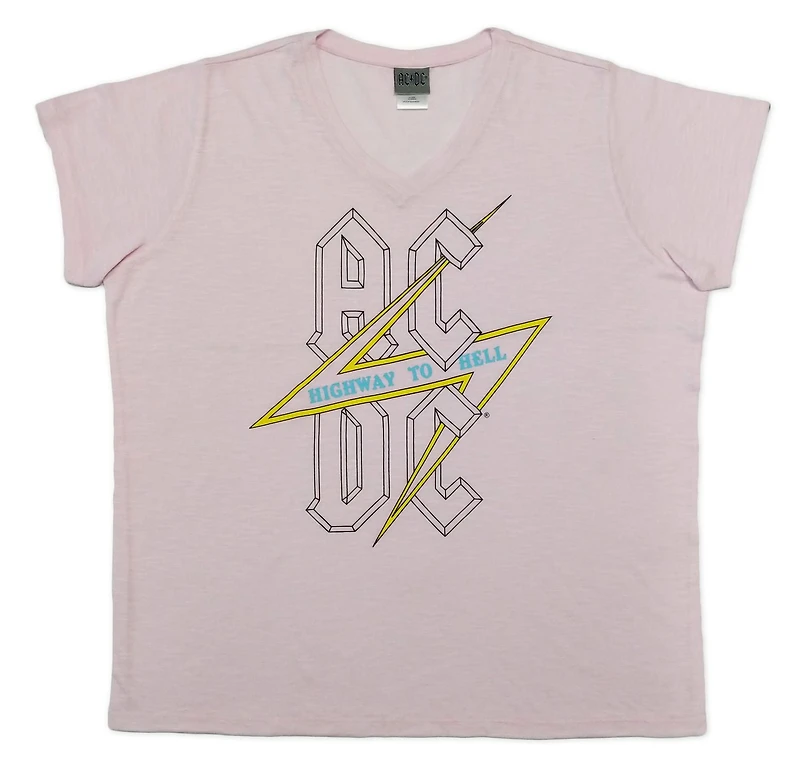AC/DC t-shirt boyfriend femme taille plus