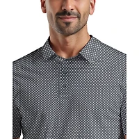 Ben Hogan Performance Men's All-Over Geometric Print Golf Polo Shirt,