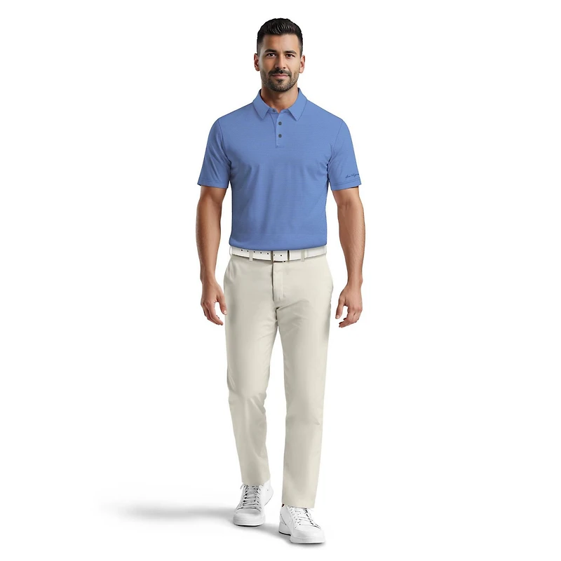 Polo de Golf Homme Manches Courtes Ben Hogan Performance Jacquard Géométrique