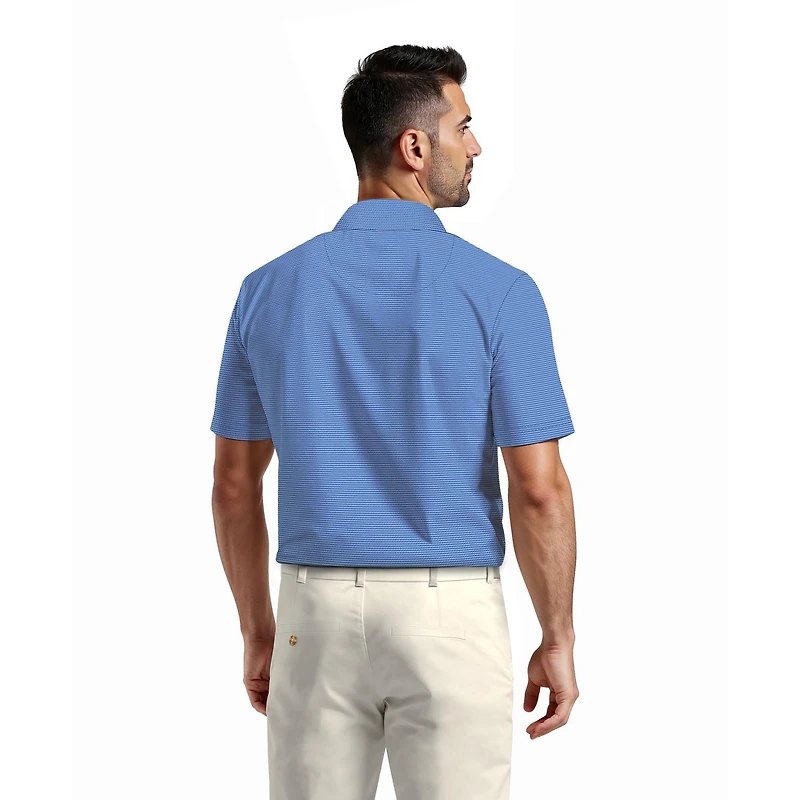 Polo de Golf Homme Manches Courtes Ben Hogan Performance Jacquard Géométrique