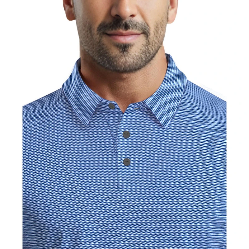 Ben Hogan Performance Men's Geometric Jacquard Golf Polo Shirt