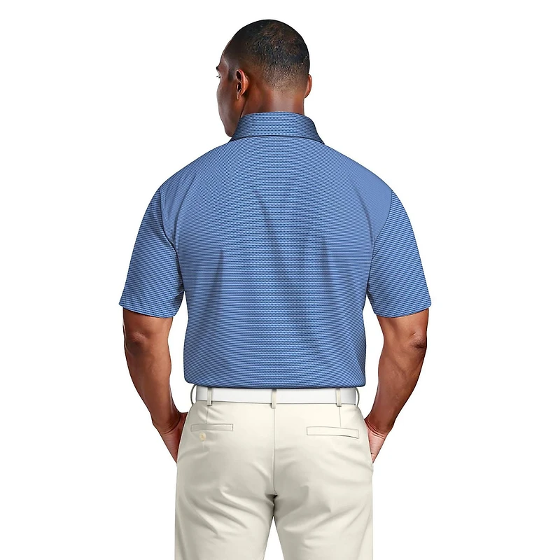 Polo de Golf Homme Manches Courtes Ben Hogan Performance Jacquard Géométrique