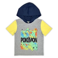 Pokemon Boys short sleeve hooded T-Shirt-shirt