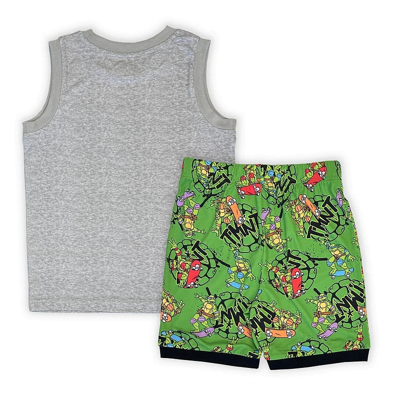 Teenage Mutant Ninja Turtles Ensemble 2 pièces  pyjama débardeur et short sans manches pour garçon
