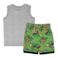 Teenage Mutant Ninja Turtles Ensemble 2 pièces  pyjama débardeur et short sans manches pour garçon