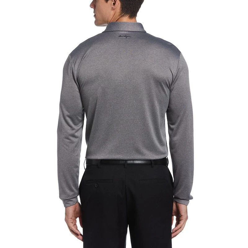 Ben Hogan Men's Long Sleeve Ottoman Golf Polo Shirt