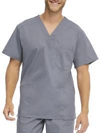 Scrubstar Men's Core Essentials V-Neck Scrub Top