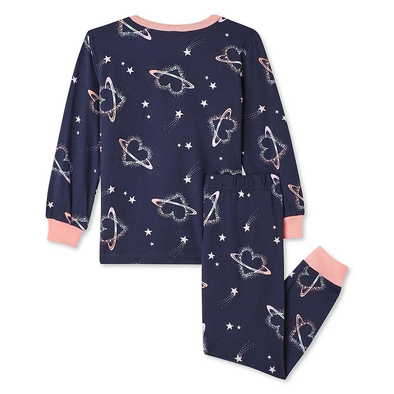 George Toddler Girls' Printed Pajamas 2-Piece Set