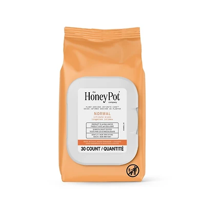 THE HONEY POT COMPANY, NORMAL INTIMATE WIPES- 30CT