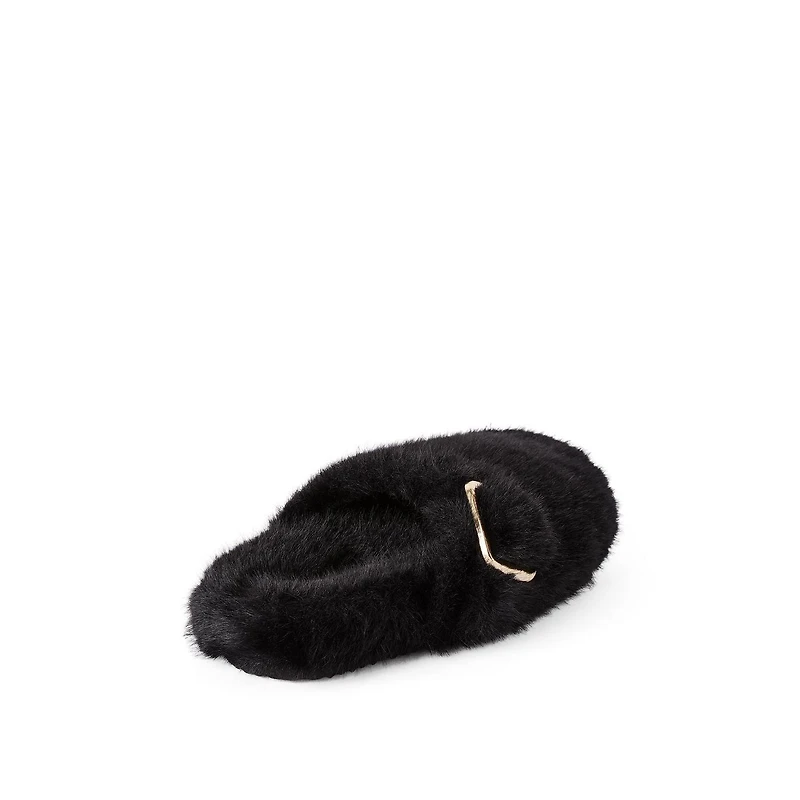 No Boundaries Women's Faux Fur Slippers