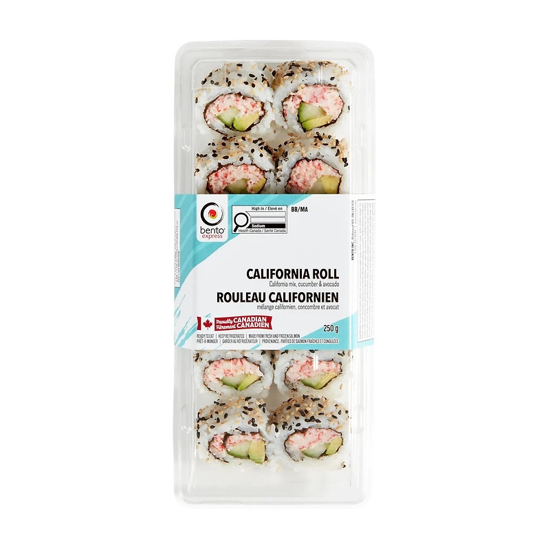Bento Express Rouleau californien mélange californien, concombre et avocat