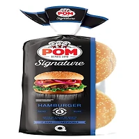 POM® Signature Sesame Seed Hamburger Buns, Pack of 4