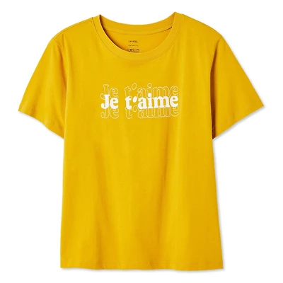 T-shirt à encolure ras du cou George pour femmes Tailles TP–TTG