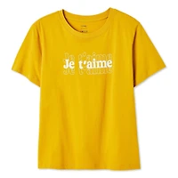 T-shirt à encolure ras du cou George pour femmes Tailles TP–TTG