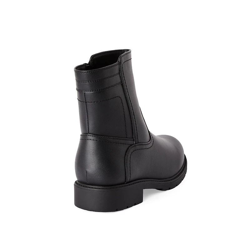 George Men's Side Zip Winter Boots, Wide Width Sizes 8-13