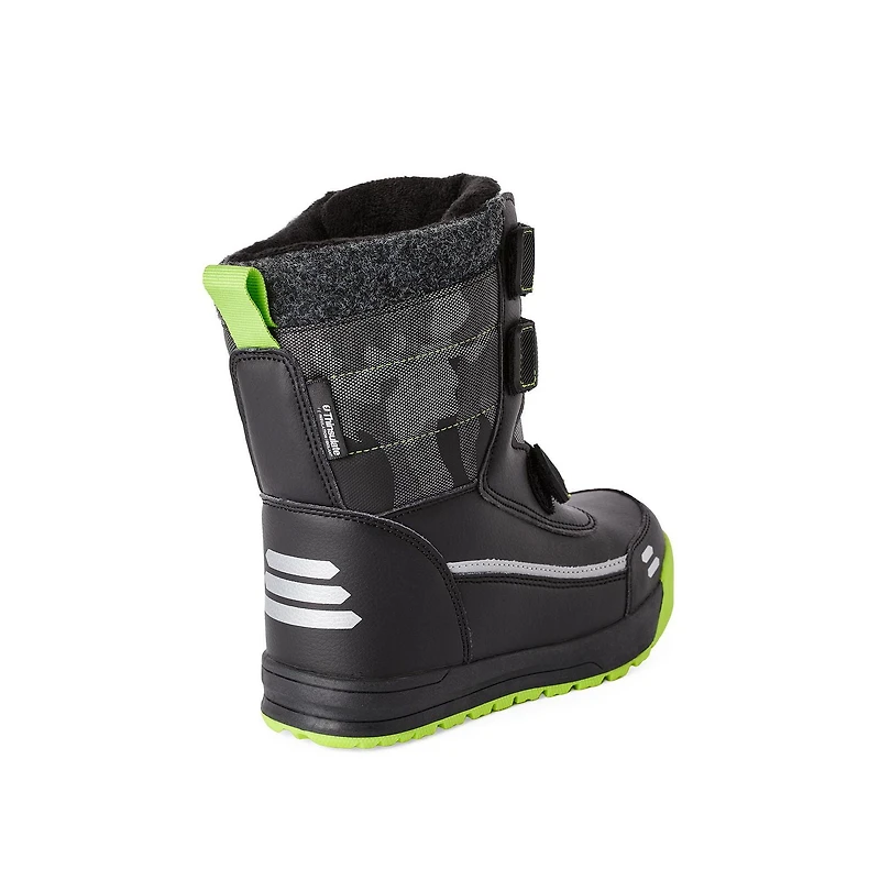 George Boys' Hook and Loop Strap Winter Boots