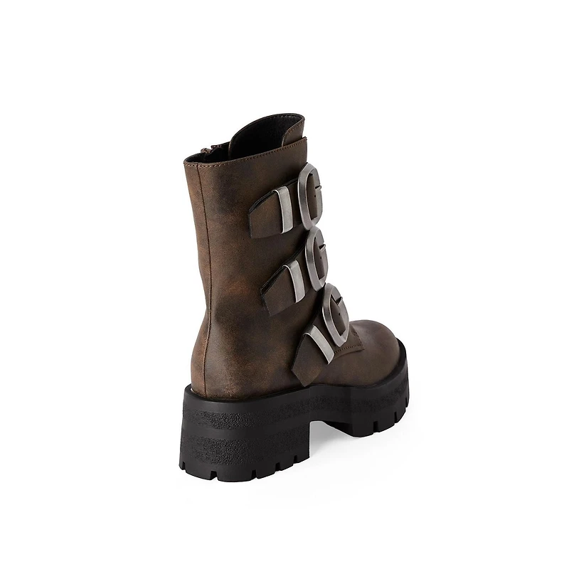 Madden NYC Women's Buckle Detail Boots