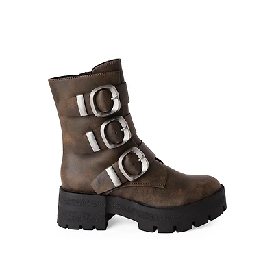 Madden NYC Women's Buckle Detail Boots