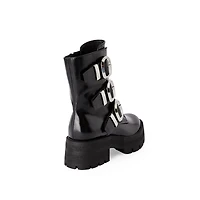 Madden NYC Women's Buckle Detail Boots