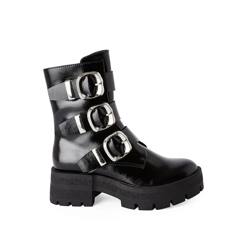 Madden NYC Women's Buckle Detail Boots