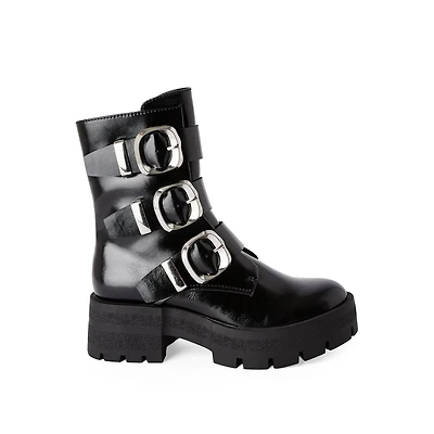 Madden NYC Women's Buckle Detail Boots