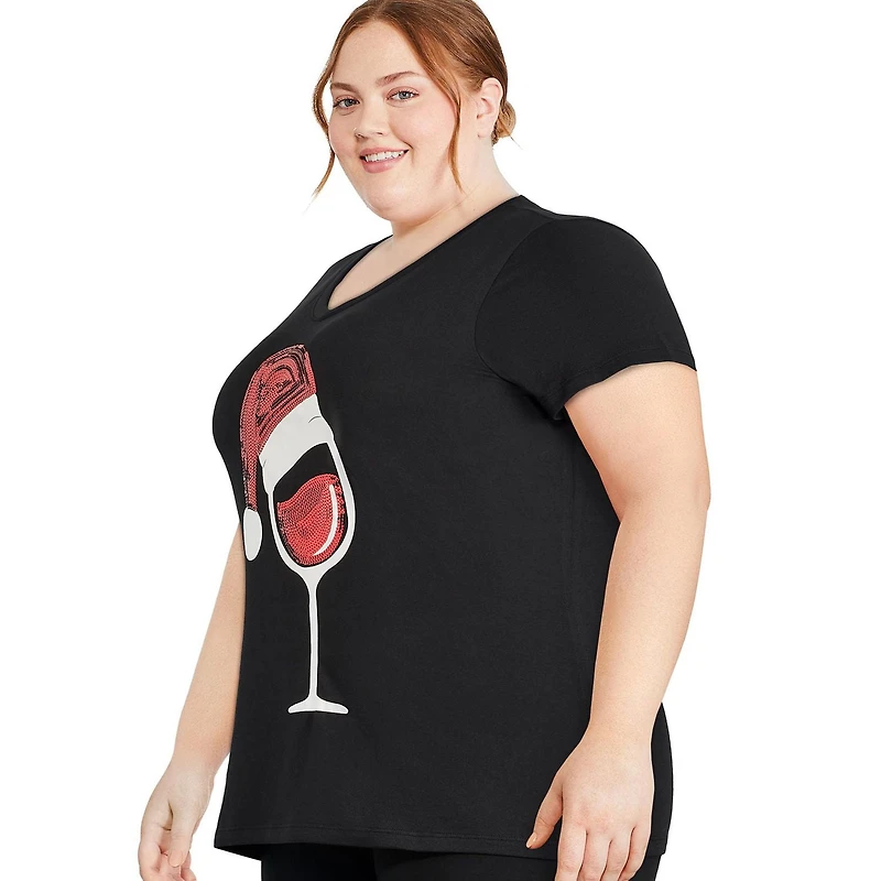 T-shirt de Noël George Plus pour femmes