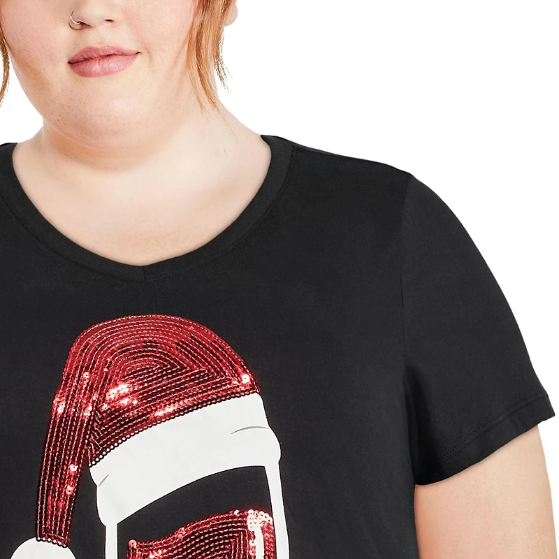 T-shirt de Noël George Plus pour femmes