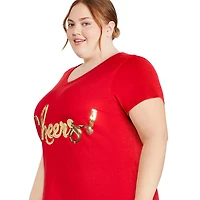T-shirt de Noël George Plus pour femmes
