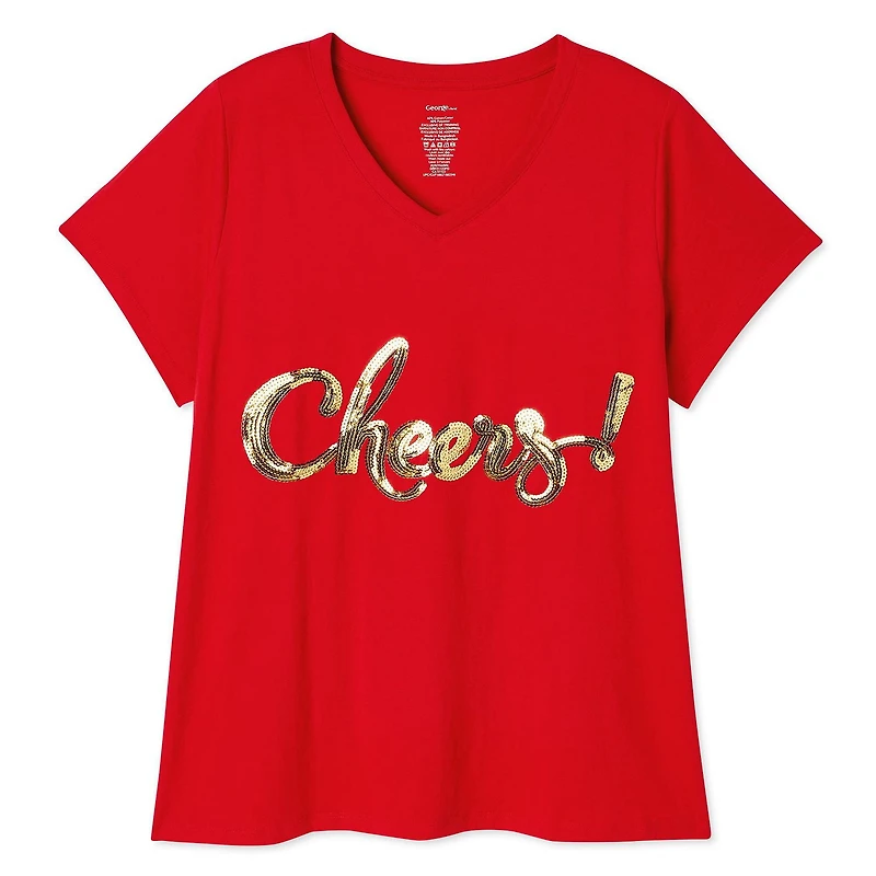 T-shirt de Noël George Plus pour femmes