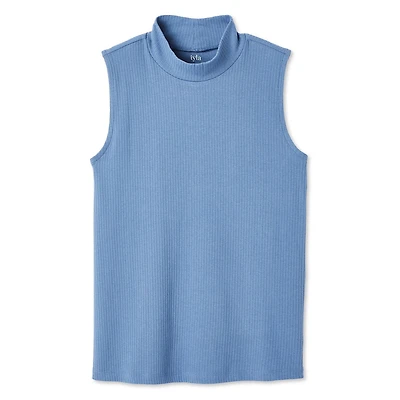 Iyla Women's Mock Neckline Rib Top