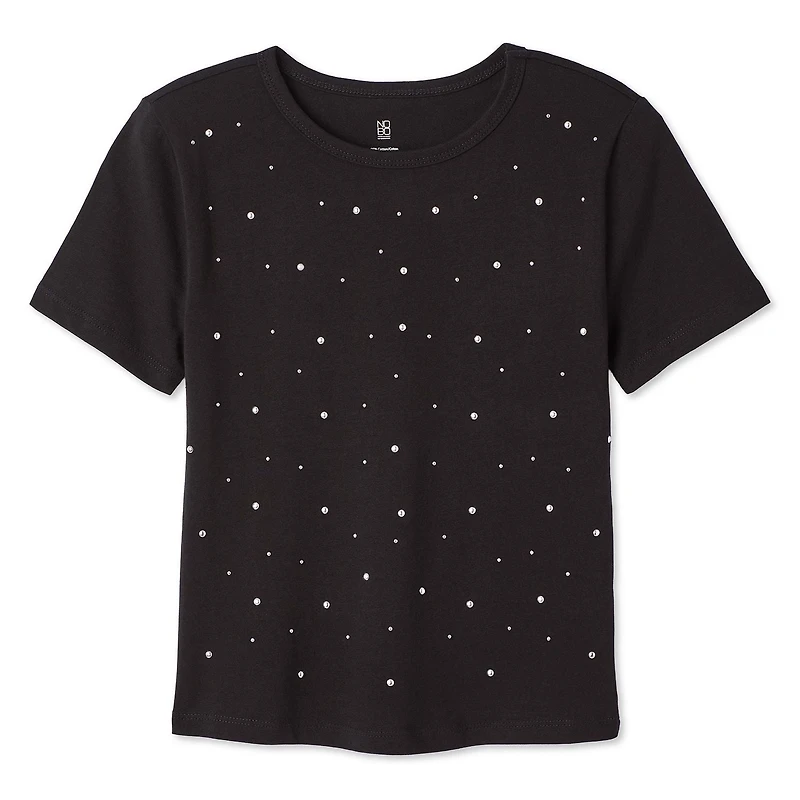 No Boundaries Women's Studded Tee