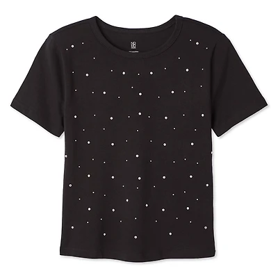No Boundaries Women's Studded Tee