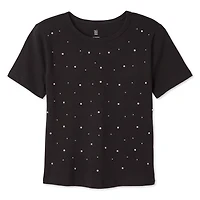 No Boundaries Women's Studded Tee