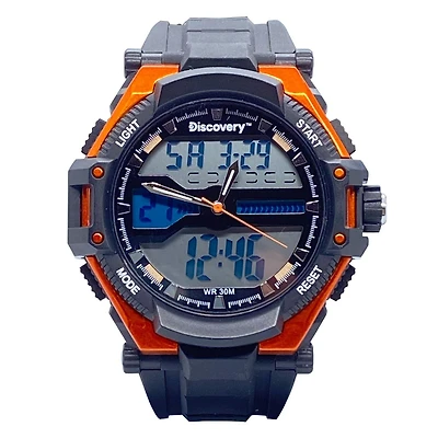Montre analogique et numérique multifonction Discovery pour hommes