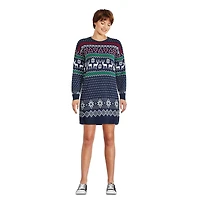 Robe chandail de Noël George pour femmes