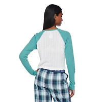 T-shirt de nuit en tricot pointelle No Boundaries pour femmes